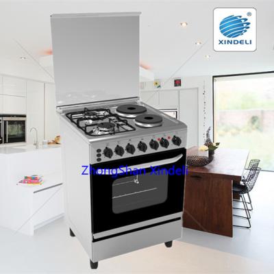 China Easily Assembled Product 60*60 Style Easily Cleaned Hot Gas Oven And Gas Stove With Enamel Iron Pan Support for sale