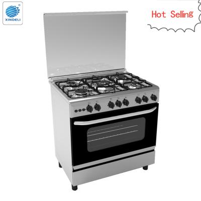 China Cooking Food Stylish 80*60 5 Burners Gas Kitchen Range With Oven With Rotisserie For Home Use for sale