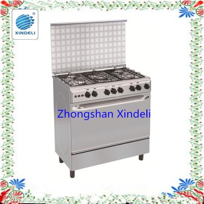 China Family 100L 90cm Capacity Stainless Steel Gas Oven with Cooktop with 5 Burners for sale