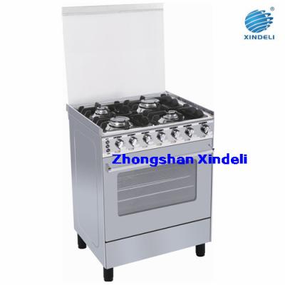 China Roast gas cooker with automatic ignition of 4 burners and rotisserie easily clean for sale