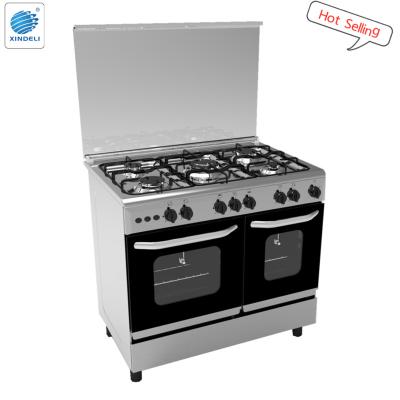 China High Quality Pizza Baken Gas Cooking Stoves With Grill With Double Oven for sale