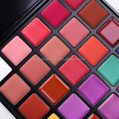 China Wholesale Vegan Private Label 25colors Cosmetic Matte Lipstick Waterproof Makeup Lipstick With Palette for sale