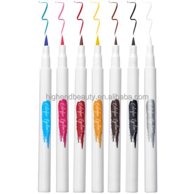 China 2021 New Waterproof 7 Colors Makeup Eyeliner Neon Color Eyeliner Sets Waterproof Eye Liner Private Label for sale