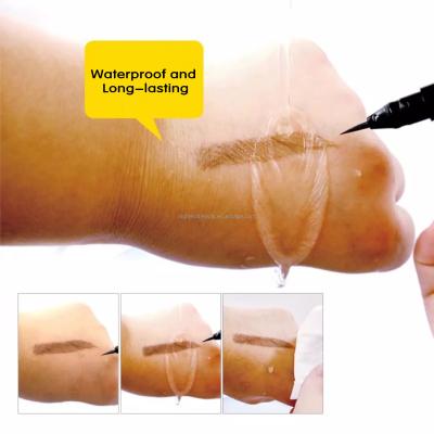 China Black Brown Waterproof Eyebrow Enhancer Makeup Eyebrow Gel 3 Color Waterproof Liquid Eyebrow Tint for sale