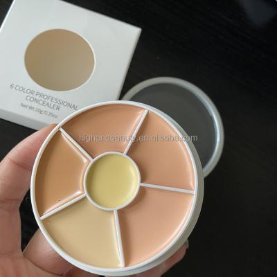 China CONCEALER PENCIL 6 Colors Contour Concealer Palette, Makeup Concealer Cream Base Contouring Base Palette for sale