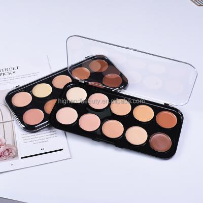 China Moisturizer Private Label 10 Colors Camouflage Concealer OEM/ODM Makeup Concealer Palette for sale