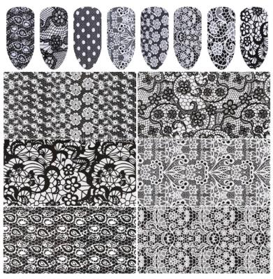 China 3D Finger Nail Art Extremely Thin Nail Sticker, Non-Toxic Durable Nail Art Tools Lace Art Sticker for sale