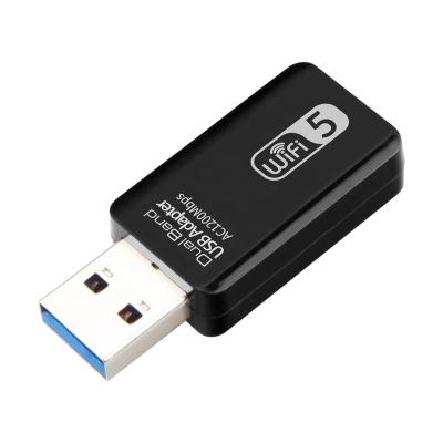 China OEM USB 3.0 WIFI Receiver Realtek RTL8812BU USB Adapter 1300Mbps Wi-Fi Mini Desktop Wireless Network Card WiFi Adapter for sale