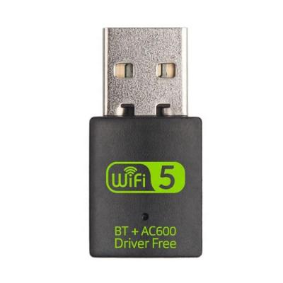 China Realtek 8821CU WiFi BT USB Adapter 600Mbps Wireless Network Card 2.4G/5G Wi-Fi Dual Band Desktop 2 in 1 Box for sale