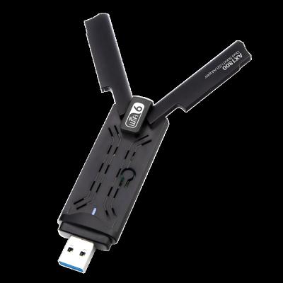 China wifi-6 ax1800 usb wifi-6 adapter RTL8832AU 1800Mbps USB 3.0 dual band desktop usb dongle for sale