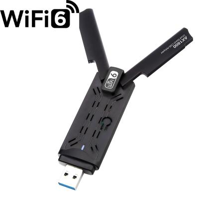 China Desktop Toplinkst New Arrive 2.4G&5G RTL8832AU Chipset AX1800Mbps WiFi Adapter Dual Band WiFi 6 USB Wireless Dongle for sale