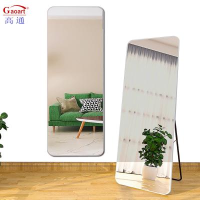 China Contemporary Genuine Safety Large Decorative Nordic Modern Bath Luxury Wall Manufacturer Home Decor For Bathroom Stand Up Mirror for sale