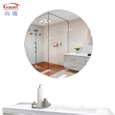 China Modern Good Quality Mount Cosmetic Mounted Bathroom Square Size Round Stand Stick Vanity Home Decor Wall Reflection Mirror for sale