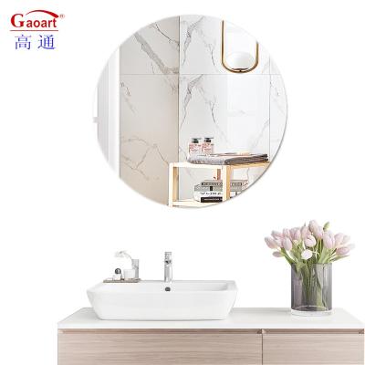 China Modern New Design Reflection Vanity Wholesale Round Luxory Wedding Glass Placemat Hanging Wall Mounted Bathroom Mirror for sale