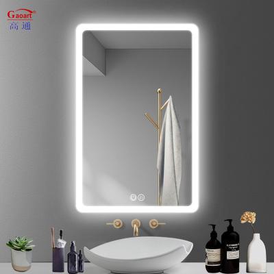 China Illuminated Best Price Smart Fitness Bath Salon Bathroom Attached Full Length Vanity Large Decor Wall Mirror With Led Light for sale