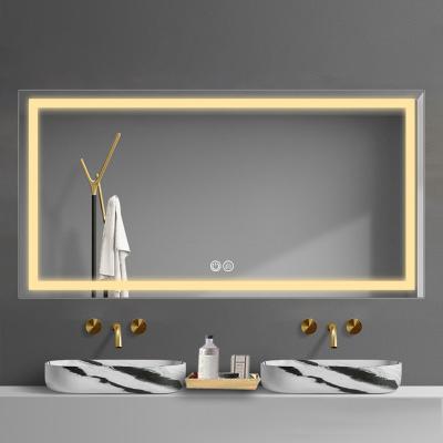 China Illuminated Brand New Led Salon Attached Light Fitness Vanity Full Length Backlit Hotel House Decor Smart Mirror For Bathroom for sale