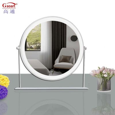 China Fashion Fashion Girl Makeup Compact Light Cosmetic Table Beauty Custom Make-Up Dressing House Decor Vanity Mirror Led for sale