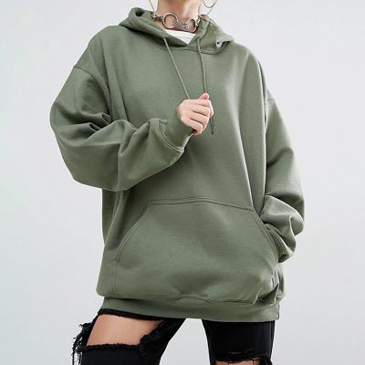 China 2021 Anti-wrinkle Women Long Sleeve Plus Size XXL Fashion Casual Solid Oversized Pullover Full Size Sweatshirts Hoodies for sale