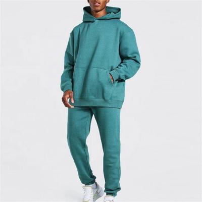 China Wholesale Custom Logo Men Sweatsuit Fashionable Breathable Plus Size Cotton Hoody Branded Sweat Suits for sale