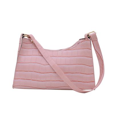 China None Shapes PU Crocodile Pattern Women Shoulder Bags Valentine's Day Shoulder Handbag Designer Leather Underarm Bag for sale