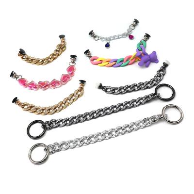 China Croc Buckle Accessory Clog Charm Different Style Chain Boots Shoes Charms 3D Crystal Decorations for sale