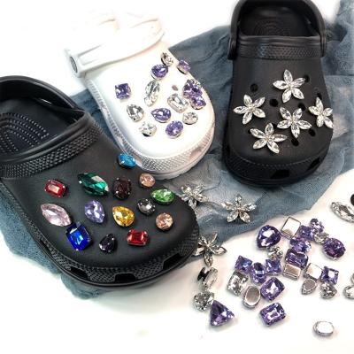 China Handmade Bling Crystal Designer Shoe Charms DIY Shoes Decoration for Women Gift for sale