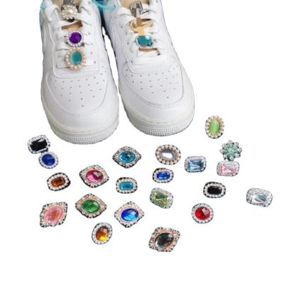 China Other Luxury New Fashion Metal Bling Shoe Decoration Rhinestone Lace Charms For Sports Shoes for sale