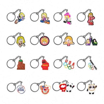 China Wholesale Famous Brands Environmental Friendly Mini Sneaker Keychain With Box And Bag Custom Cartoon Key Chain for sale