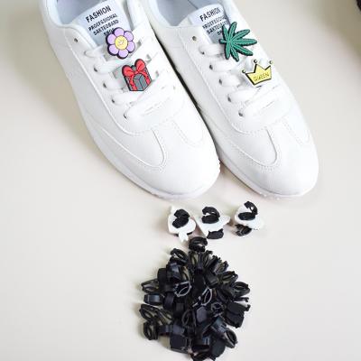 China Wholesale Shoe Buckle Shoe Lace Clip Charms Sports In Stock Cartoon Rubber Shoe Charms For Sneakers for sale