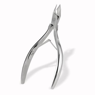 China Smooth Fine Cuticle Nipper Cutters Full Cut Stainless Steel Jaw Nail Nipper for sale