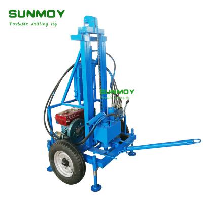 China Construction material shops HG260D-100 portable water well drilling rig diesel engine drilling rig drilling rig for sale