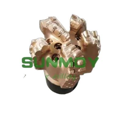 China Construction worksÂ   6 inch with 5 blade PDC Diamond Drill Bit High Quality steel body for sale