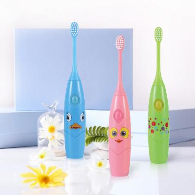 China Battery Operated Rubber Soft Tooth Brush For Child Sonic Toothbrush Kids for sale