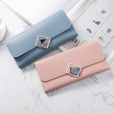 China Cute Hot Sale Multi-Card Single Position Solid Color PU Cross Ultrathin Body Bag For Fashion Women Lock Box Female Handbag for sale