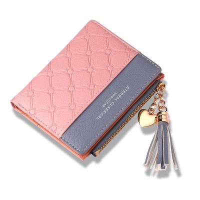 China Zipper Wallet Coin Card Holder Leather Soft Leather Female Clutch Gifts Wedding Cute Purse Waterproof Women Fashion for sale