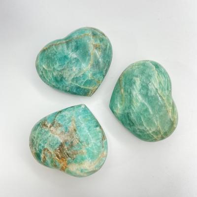 China Wholesale Donghai Crystals Amazonite Heart Chakra Stone for Energy Healing Massage and Decoration for sale