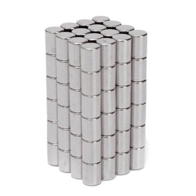 China Industrial Super Strong Magnet Wholesale 3x4mm Cylinder N50 Shape Blocks Rare Earth Neodymium Magnets For Motor for sale