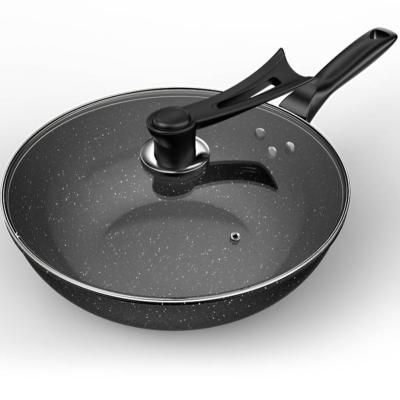 China Hot Selling Sustainable Non Stick Multifunctional Wok Kitchen Utensils Frying And Cooking Metal Wok for sale