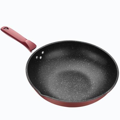 China CLASSIC Portable Cheap Kitchen Supplies Non Stick Non Stick Frying Pan Wok Pan Non Cooking Pan for sale