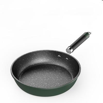 China Minimalist Wholesale Steak Pan Household Cost Effective Black And Green Kitchen Cookware for sale