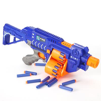 China Soft Toy Guns Shooting Game Electric Electronic Toy China Safe Shooting Kids Edu Boys Plastic Soft Bullet Gun Toy For Children for sale