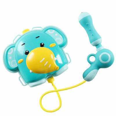 China Kids Plastic Toy Cartoon Elephant Duck Summer Hot Toy Water Electronic Gun with Backpacks for Summer for sale