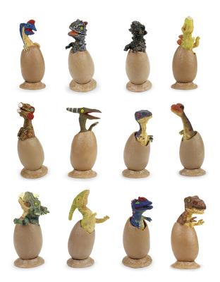 China Mini Hatching Dinosaur Kids Toys Eggs Realistic Growing Dinosaur With 12pcs for sale