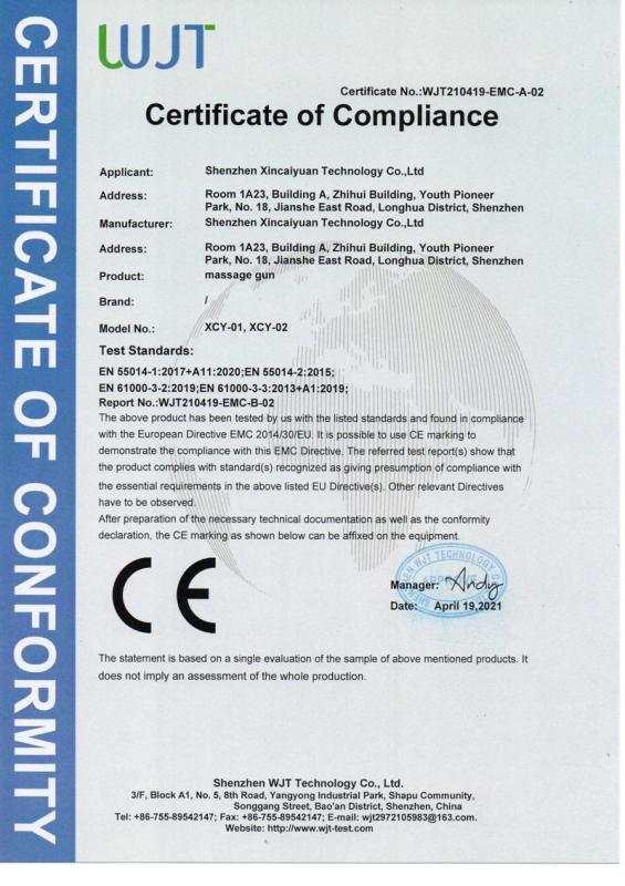 CE - Shenzhen Xincaiyuan Technology Co., Ltd.