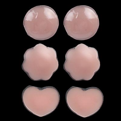 China Comfortable Wholesale Multiple Styles Anti-Bump Women Waterproof Silicone Invisible Nipple Covers Adhesive Reusable Nipple Covers for sale