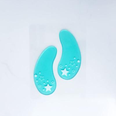 China Custom Shape Anti-Wrinkle Anti-Wrinkle Under Adhesive Silicone Eye Pads Reusable Gel Eye Pads for sale