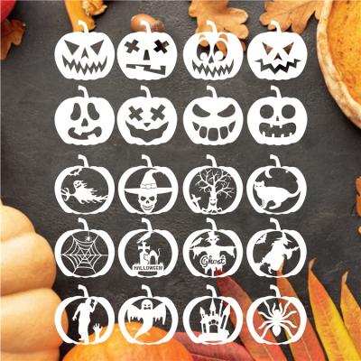 China Wholesale Disposable Halloween Themed Cake Stencils Mold Flowers Shaped Dessert Decorating Mold Ocean Cake Lace Mats Mold Decor Tool for sale