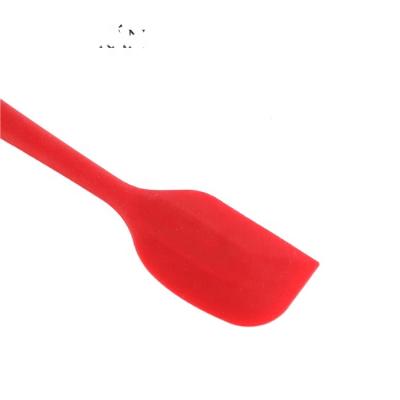 China OEM Pastry Tools Kitchen Essential Cream Mixer Silicon Disposable Non-Stick Colorful Baking Small Size Spatula With Short Handle for sale