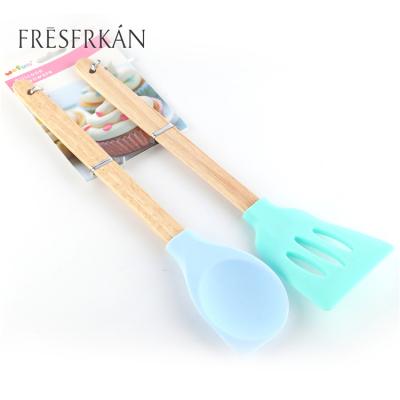 China Baker Essential Spatula Silicone Brush Sets Hot Sale 2pcs OEM Cake Disposable Non-Stick Kitchen Tool Sets for sale