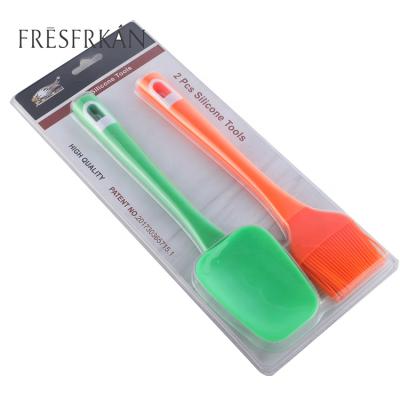 China Disposable Hot Sale Cake Baking Spatulas Silicone Baking Tool Sets Hot Resistant Kitchen Essential Sets for sale